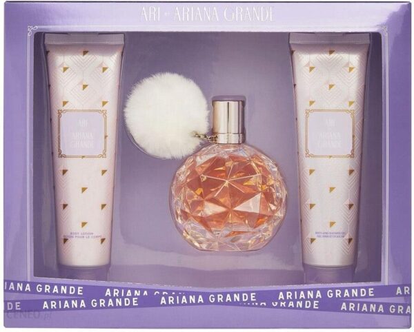 Ariana Grande Ari Zestaw Woda Perfumowana Spray 100Ml + Balsam Do Ciała 100Ml + Żel Pod Prysznic 100Ml