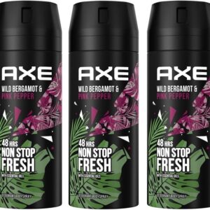 Axe Dezodorant W Aerozolu Wild Bergamot 3 X 150Ml