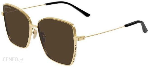 Balenciaga okulary przeciwsłoneczne damskie kolor złoty
