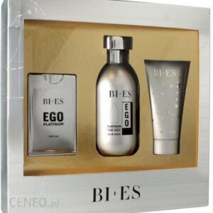 Bi-Es Ego Platinum Zestaw Woda Toaletowa 100 Ml + Woda Toaletowa 15 Ml + Żel Pod Prysznic 50 Ml