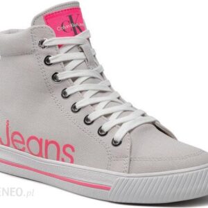 Calvin Klein Jeans Sneakersy Retro Vulcanized Mid 2 YW0YW00484 Szary