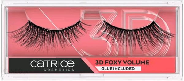 Catrice 3D Foxy Volume Lashes Sztuczne Rzęsy Z Klejem