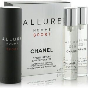 Chanel Allure Homme Sport Woda Toaletowa Twist And Spray 60Ml 3X20Ml Ozdobne