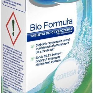 Corega Tabs Bio Formula Tabletki czyszczące do protez zębowych 8szt.