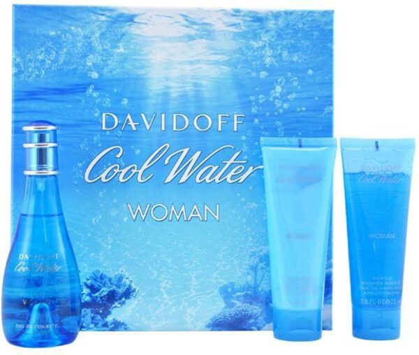 Davidoff Cool Water Woda Toaletowa 100Ml + W + 75Ml Bl Sg 75Ml Set