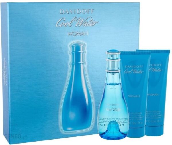Davidoff Cool Water Woman woda toaletowa 100ml balsam do ciała 75ml żel pod prysznic 75ml