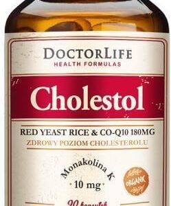 Doctor Life Cholestol ryż fermentowany przez czerwone drożdże koenzym Q10 180mg 90 kaps