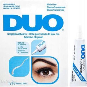 Duo Klej do rzęs i kępek 7 g white clear