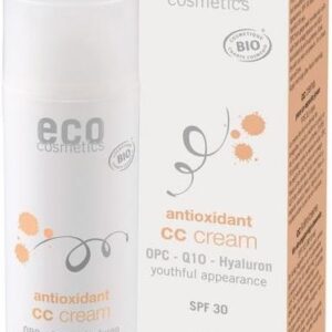 Eco Cosmetics Krem Cc Jasny Spf 30 Z Opc Q10 I Kwasem Hialuronowym 50Ml