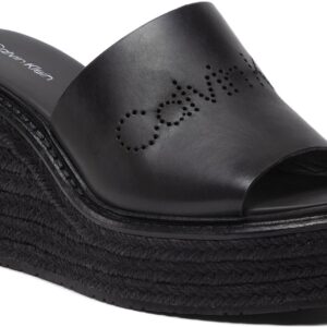 Espadryle CALVIN KLEIN - Wedge Mule 50 Perf HW0HW00820 Ck Black BAX