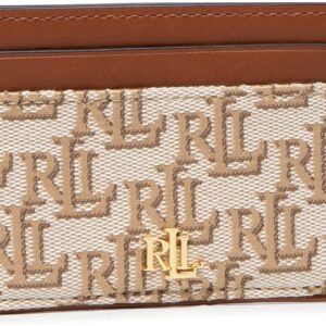 Etui na karty kredytowe LAUREN RALPH LAUREN - Slim Card 432867169001 Khaki/Tan