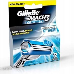 Gillette Mach 3 Turbo Oryginalne Wkłady 2 Szt