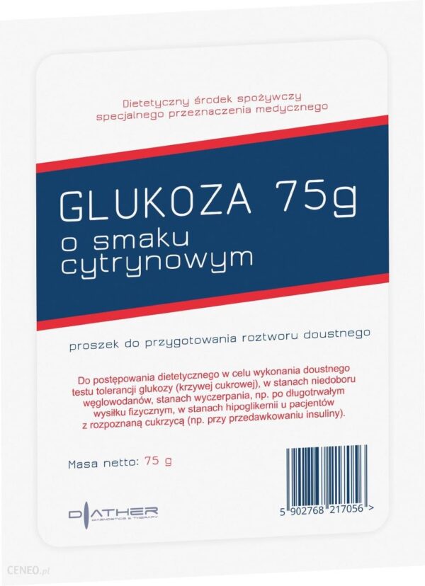 Glukoza 75 G O Smaku Cytrynowym Diather