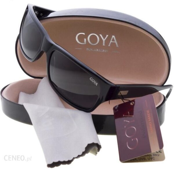 Goya G 193 CZ - Czarne okulary przeciwsłoneczne klasyczne z filtrem polaryzacyjnym i UV400