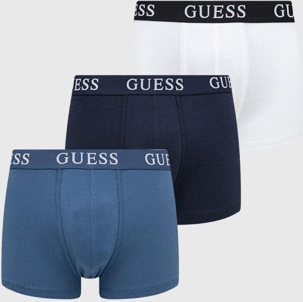 Guess bokserki 3-pack męskie kolor niebieski