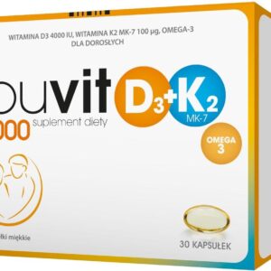 Ibuvit D3 4000 + K2 MK-7 Omega 3 x 30 kaps.