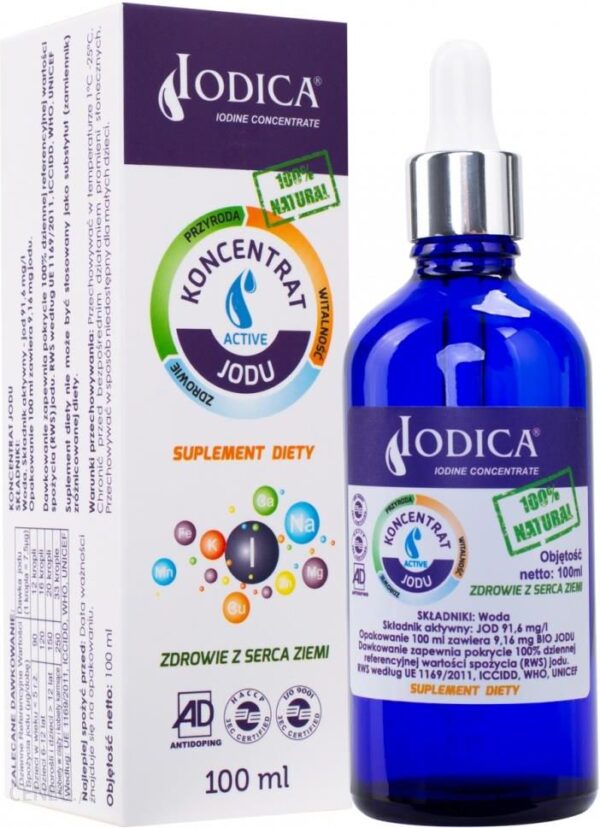 Iodica World Naturalny Jod Koncentrat Z Minerałami 100Ml