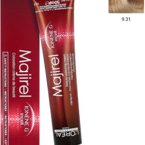 L'Oreal Professionnel Majirel Farba Do Włosów 9.31 Bardzo Jasny Blond Złocisto-Popielaty 50 Ml