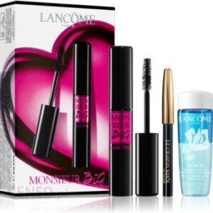 Lancome Monsieur Big Mascara 01 Big is The New Black 10ml + Bi-Facil Cleanser for Sensitive Eyes 30ml + Mini Crayon Khol 01 Noir 0