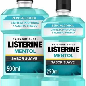 Listerine Płyn Do Płukania Ust Delikatny Mentol 500 Ml + 250Ml