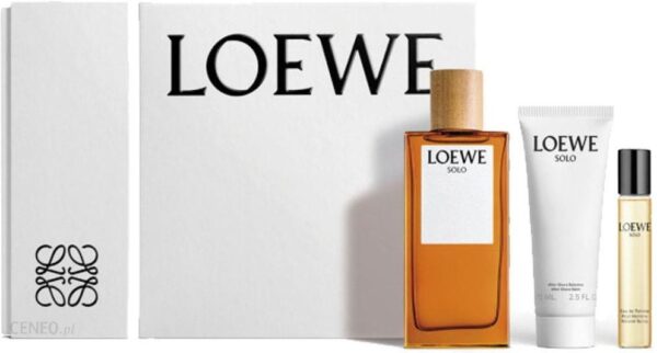 Loewe Zestaw Perfum Solo 3 Balsam po Goleniu 50 ml + Woda Toaletowa 100Ml + Woda Toaletowa 10Ml