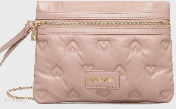 Love Moschino torebka kolor beżowy