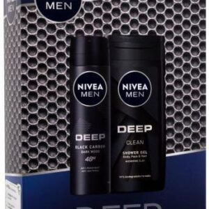 Nivea Zestaw Men Deep Clean Żel pod prysznic 250Ml + Deo 150Ml