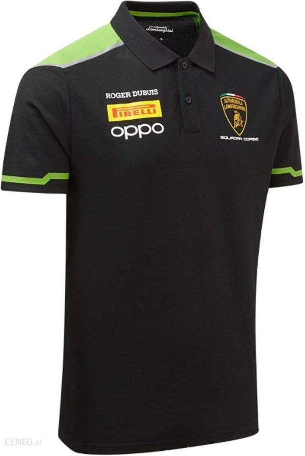 Polo męskie Lamborghini Team czarne