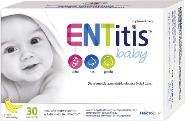 Polski Lek Entitis Baby Smak Bananowy 30 Sasz.
