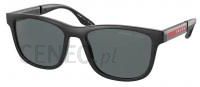 Prada Sport PS 04 XS - DG002G BLACK RUBBER/BLACK polar dark grey