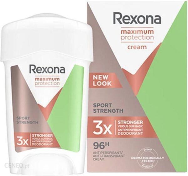 Rexona Maximum Protection Sport Strenght Bloker Potu W Kremowym Sztyfcie 45Ml