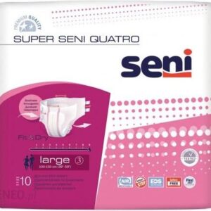 Seni pieluchomajtki Super Seni Quatro Large (L) 10 szt