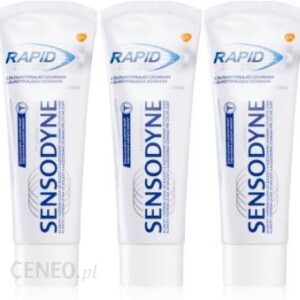 Sensodyne Rapid Whitening Pasta do zębów wrażliwych 3x75ml