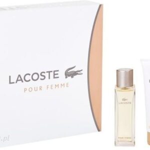 SET LACOSTE Pour Femme woda toaletowa spray 50ml + BODY LOTION 100ml