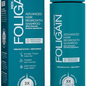 Szampon Foligain z Trioxidilem i minoxidilem przeciw łysieniu 236ml