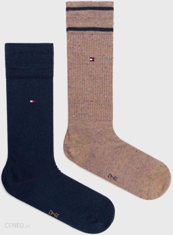 Tommy Hilfiger skarpetki (2-pack) męskie kolor granatowy