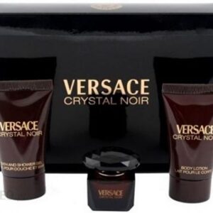 Versace Crystal Noir Woda Toaletowa 5ml + Balsam do Ciała 25ml + Żel pod Prysznic 25ml