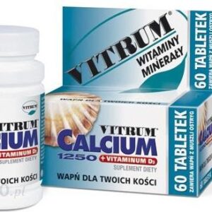 Vitrum Calcium 1250 + Vitaminum D3 120 tabletek