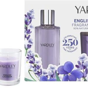 Yardley English Lavender - Zestaw - Woda Toaletowa 50ml + Świeczka 120g