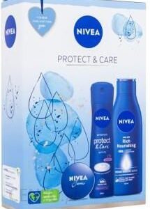 Zestaw Nivea Protect & Care Mleczko do ciała 250 ml + antyperspirant 150 ml + uniwersalny krem 30 ml